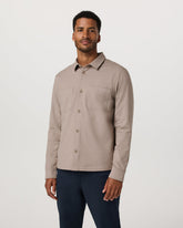 Coronado Shirt Jacket Men's Pumice Heather Shirt Jacket | Vuori for sale