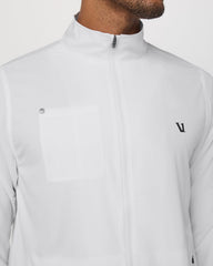 Venture Track Jacket Men's White Logo Graphic Jacket | Vuori onsale