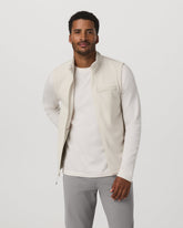 Aspen Vest Men's Mushroom Zip-Up Fleece Vest | Vuori shop