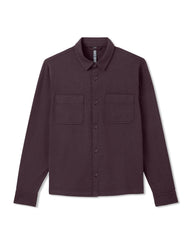 Coronado Shirt Jacket Men's Raisin Heather Jacket | Vuori shop