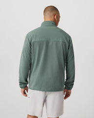 Aspen 1/2 Snap Men's Fleece Mock-Neck Pullover: Marsh | Vuori onsale