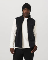 Aspen Vest Men's Black Zip-Up Fleece Vest | Vuori for sale