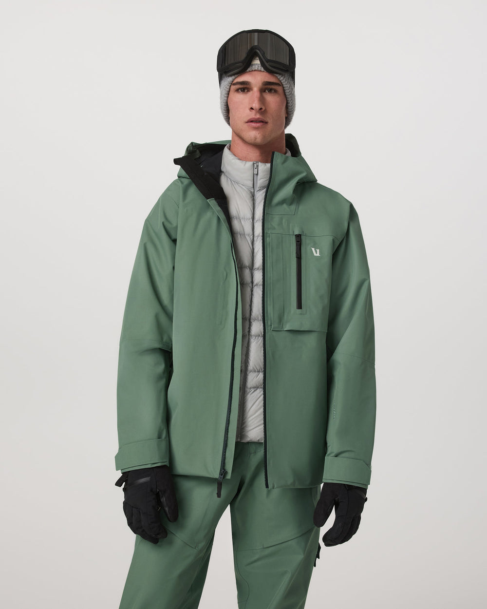Taika Snow Shell Men's Sea Pine Ski/Board Jacket | Vuori online