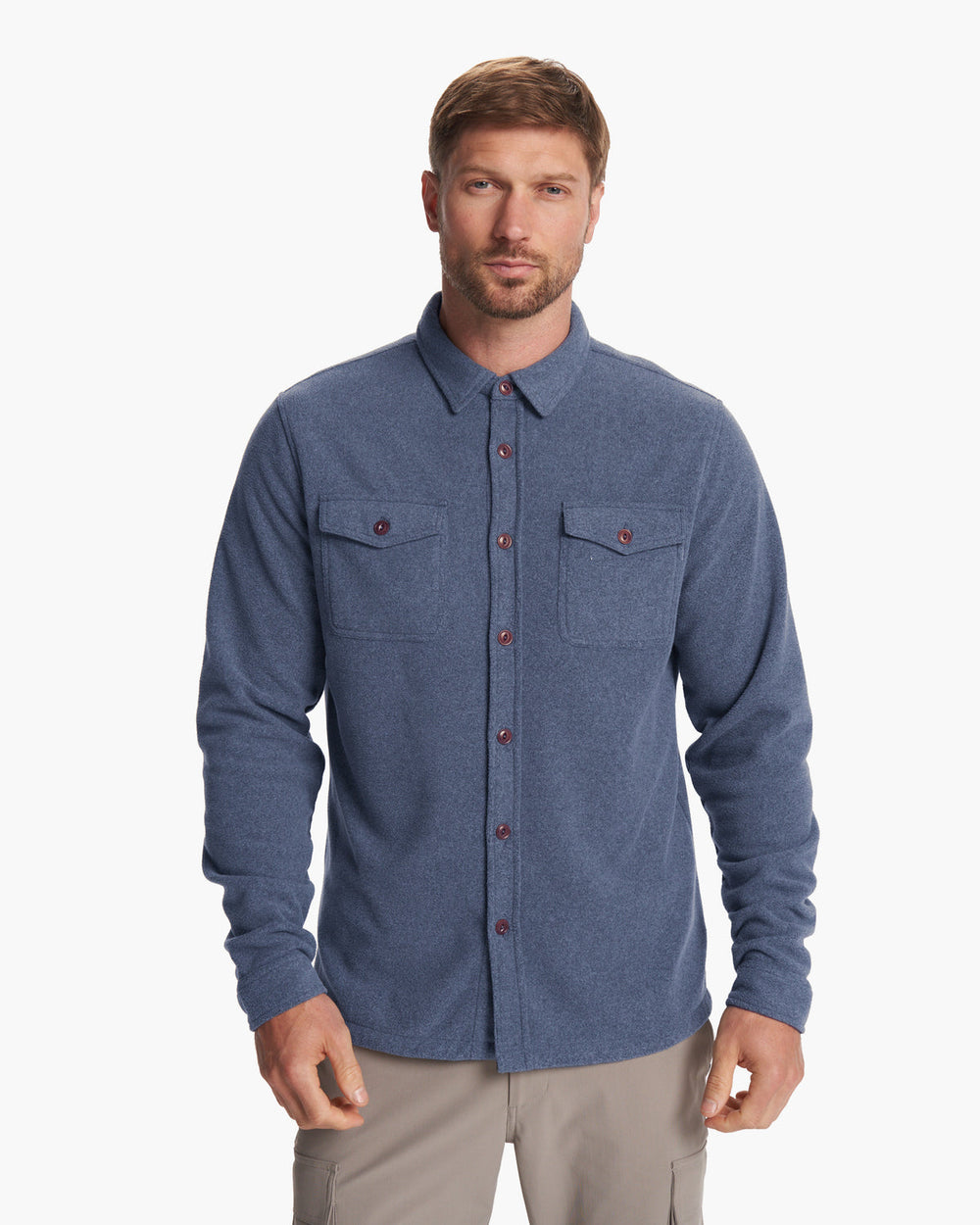 Aspen Shirt Jacket Azure Heather | Vuori shop