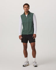 Sunday Element Vest Men's Agate Green Heather Vest | Vuori online