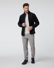 Fairfield Full Zip Jacket Men's Black Fleece Jacket | Vuori online