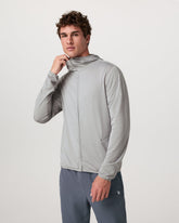 Powergrid Full Zip Jacket 2.0 Men's Sea Fog Fleece Jacket | Vuori for sale