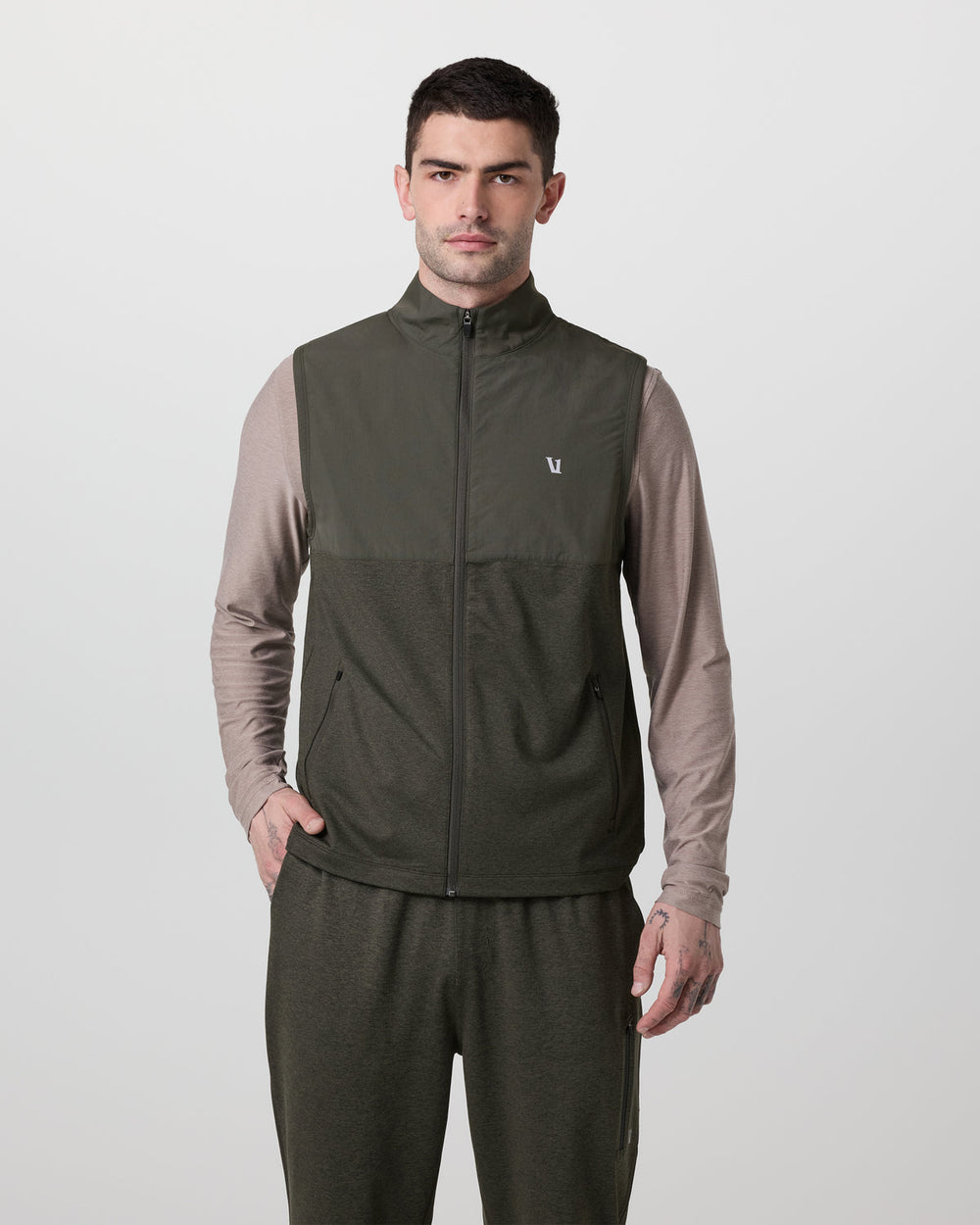 Sunday Element Vest Men's Kale Heather Vest | Vuori online