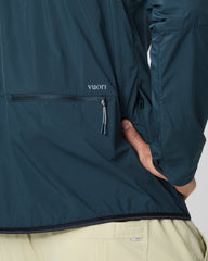 Ronan Packable Jacket Deep Sea French Terry Shirt | Vuori online