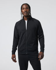 Coronado Novelty Full Zip Men's Black Heather Jacket | Vuori onsale