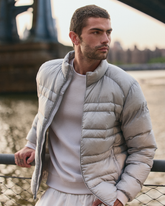 Coordinate Down Jacket Men's Sea Fog Ultra-Light Jacket | Vuori onsale