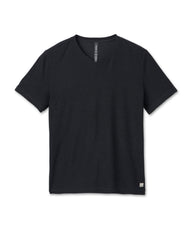 Strato Tech V-Neck Charcoal V-Neck Workout Shirt | Vuori shop