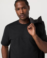 Men's Short Sleeve Ponto Tee - Relaxed Black Heather | Vuori outlet