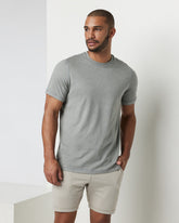 Short Sleeve Ponto Performance Tee Driftwood Heather | Vuori shop