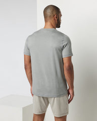 Short Sleeve Ponto Performance Tee Driftwood Heather | Vuori shop