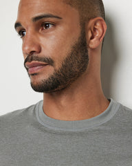Short Sleeve Ponto Performance Tee Driftwood Heather | Vuori shop