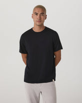 Short Sleeve Merino Wool Tee Men's Black Knit Shirt | Vuori discount