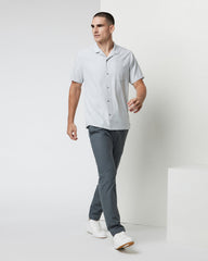 Seaport Button Down Men's Sky Grey Short-Sleeve | Vuori onsale