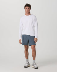 Long Sleeve Tuvalu Tee Men's Lightweight White Shirt | Vuori outlet