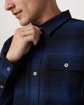 Long Sleeve Flannel Button Down Men's Blue Coast Shirt | Vuori sale