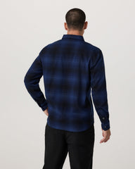Long Sleeve Flannel Button Down Men's Blue Coast Shirt | Vuori sale