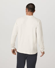 Waffle Henley Men's Marshmallow Henley Top | Vuori outlet