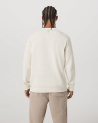 Midweight Rib Sweater Men's Ivory Ribbed Knit Sweater | Vuori online