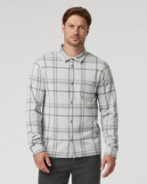 Seaview Plaid Buttondown Shirt Frost Grey | Vuori shop