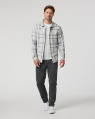 Seaview Plaid Buttondown Shirt Frost Grey | Vuori shop