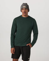 Long Sleeve Ponto Performance Tee Evergreen Heather | Vuori discount