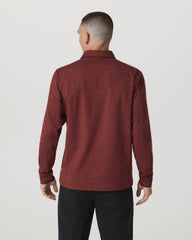 Men's Long Sleeve Coronado Rugby Spiced Apple Heather | Vuori outlet