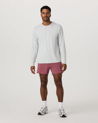 Men's Long Sleeve Clearview Seamless Tee Frost Grey Shirt | Vuori onsale
