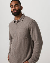 Long Sleeve Altitude Wool Shirt - Relaxed Phantom Grey | Vuori discount