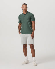 Strato Tech Polo Men's Agate Green Heather Polo Shirt | Vuori discount
