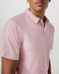 Strato Tech Polo Men's Faded Rose Heather Polo Shirt | Vuori sale
