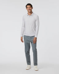Long Sleeve Strato Tech Polo Frost Grey Heather | Vuori online
