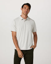 Men's Short Sleeve Ponto Performance Polo Salt Heather | Vuori discount
