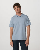 Short Sleeve Ponto Performance Polo Blue Dusk Heather | Vuori shop