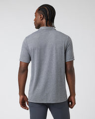 Knit Twill Polo Men's Heather Grey Golf Polo | Vuori outlet
