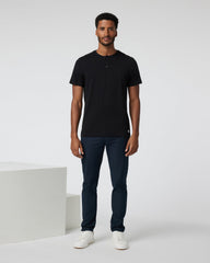 Short-Sleeve Tuvalu Henley Men's Black Henley Shirt | Vuori onsale
