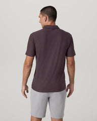 Strato Tech Polo Men's Raisin Heather Performance Shirt | Vuori sale