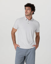 Strato Tech Polo Men's Frost Grey Heather Polo | Vuori onsale