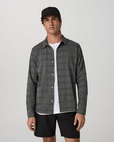 Men's Long Sleeve Plaid Button Down Shirt Dark Pewter | Vuori outlet