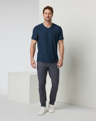 Strato Tech V-Neck Men's Navy Workout Shirt | Vuori for sale