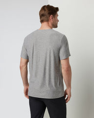 Strato Tech V-Neck Men's Heather Grey Shirt | Vuori discount