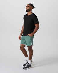 Strato Tech V-Neck Tee Black Workout Shirt | Vuori shop