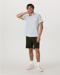 Short Sleeve Bridge Button Down Men's Frost Grey Shirt | Vuori sale