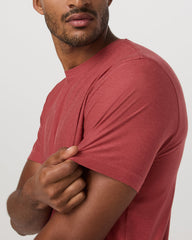 Strato Tech Tee Men's Fire Heather Performance Shirt | Vuori sale