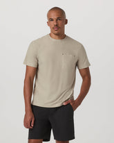 Short Sleeve Strato Pocket Tee-Relaxed Fit Truffle Heather | Vuori for sale