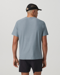 Short Sleeve Strato Pocket Tee-Relaxed Fit Dusty Blue Heather | Vuori online